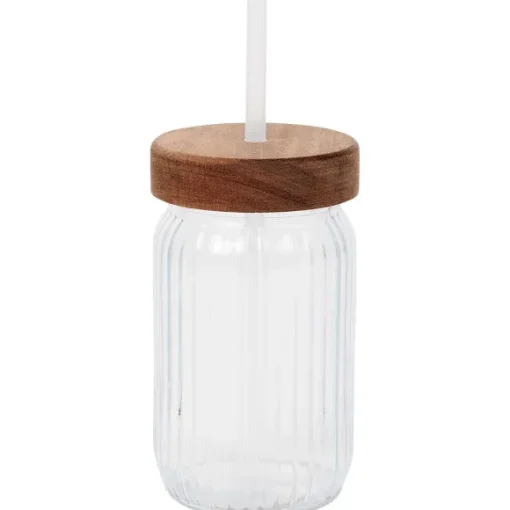 Drinkbeker Met Rietje En Deksel