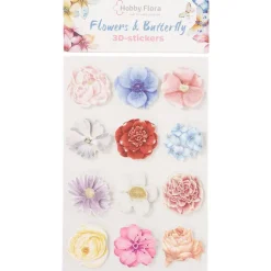 Hobby Flora Vlinder- En Bloemenstickers