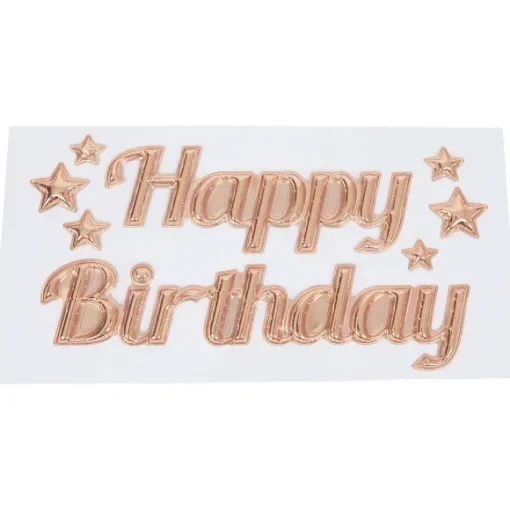 Party Universe Happy Birthday Ballon-Raamsticker
