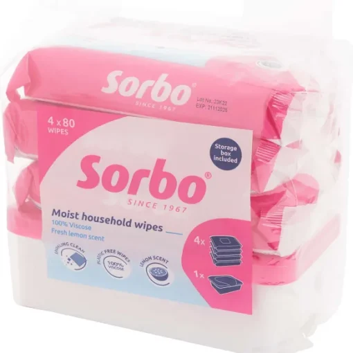 Sorbo Vochtige Reinigingsdoekjes In Opbergbox